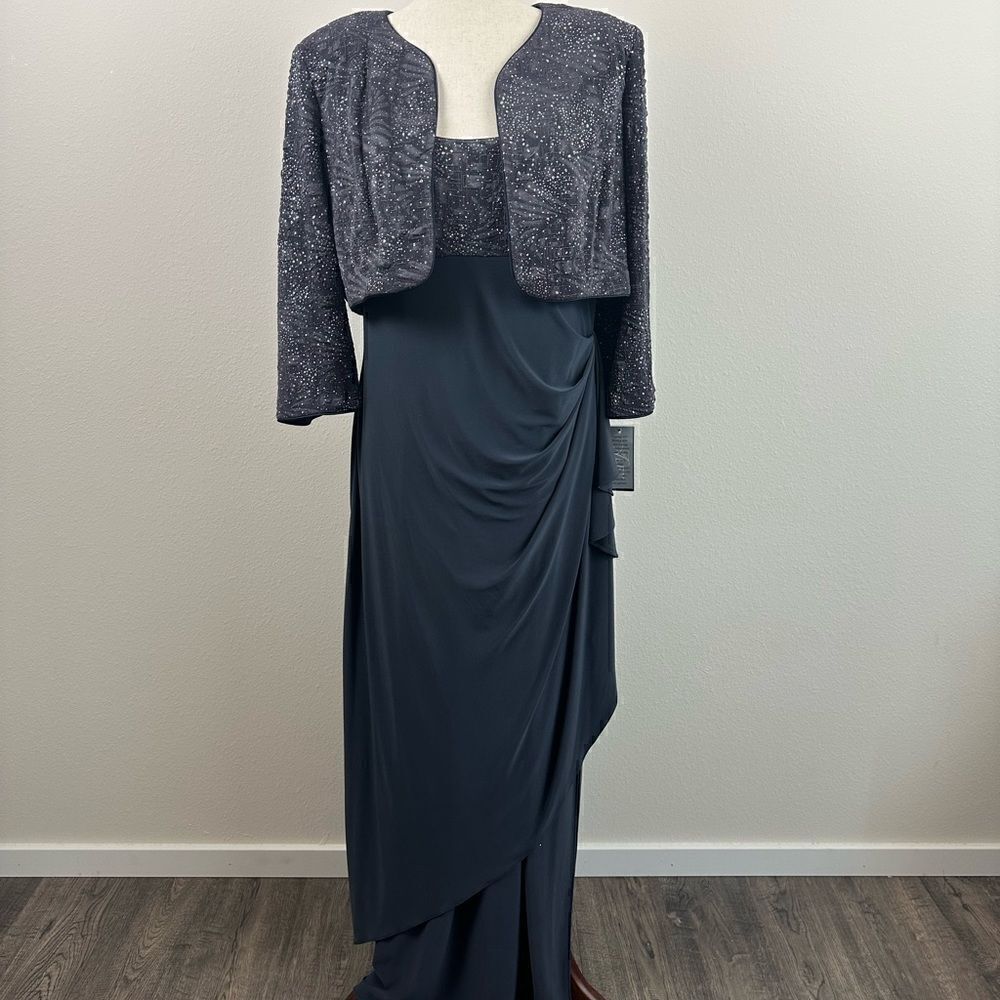 NWT Alex Evenings Women’s Dress and Cover Top